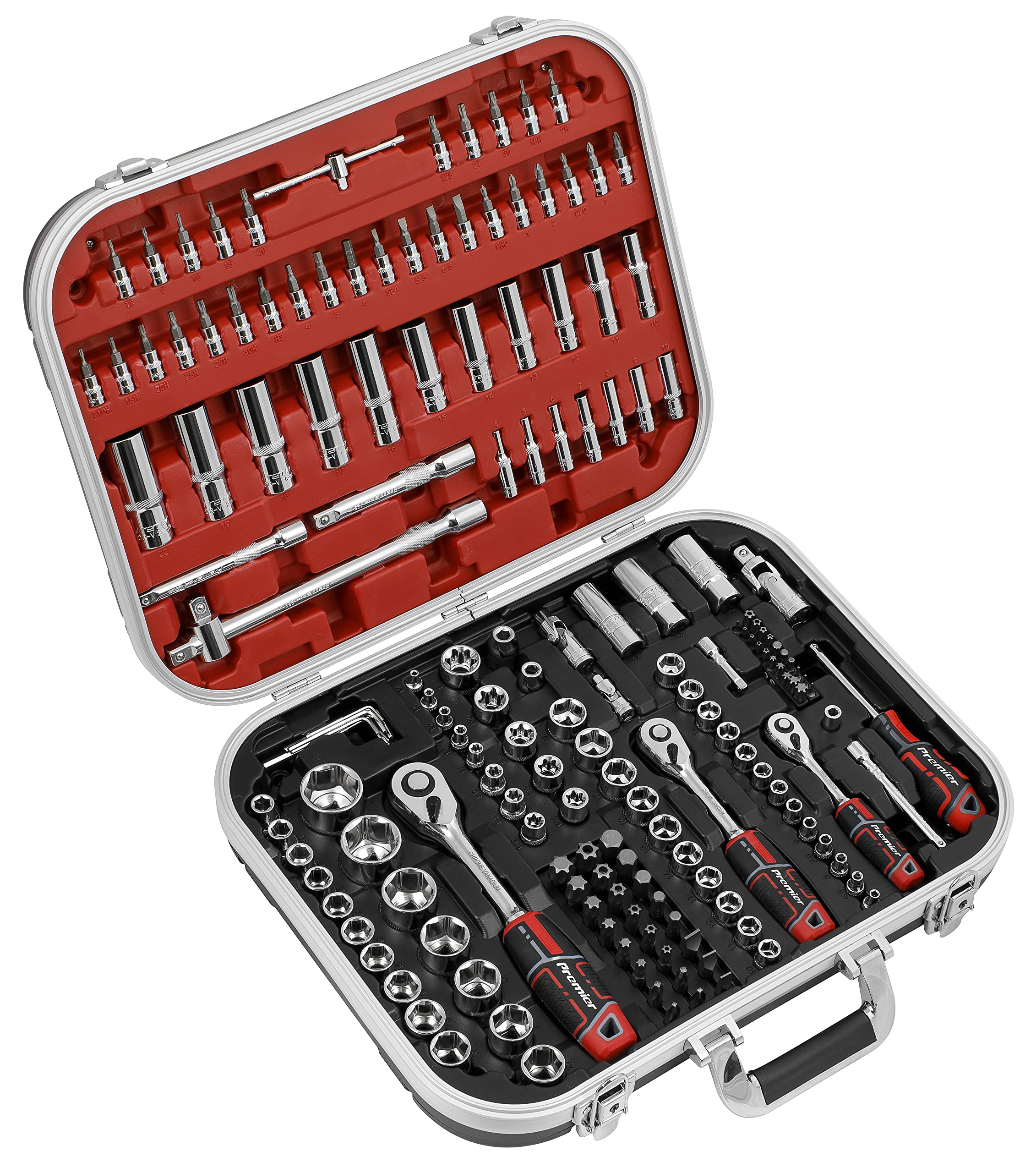 Sealey Socket Set 172pc 1/4", 3/8" & 1/2" Sq Drive WallDriveยฎ - AK7981