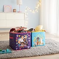 Vista 14 de Idea Nuova Marvel Avengers - Juego de dos espaciosos cubos de almacenamiento plegables, 10 x 10 pulgadas, Avengers / gris