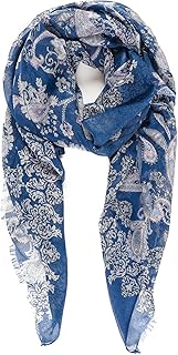 Scarf for Women Lightweight Paisley Fashion for Fall Winter Scarves Shawl Wrap (P081-2)