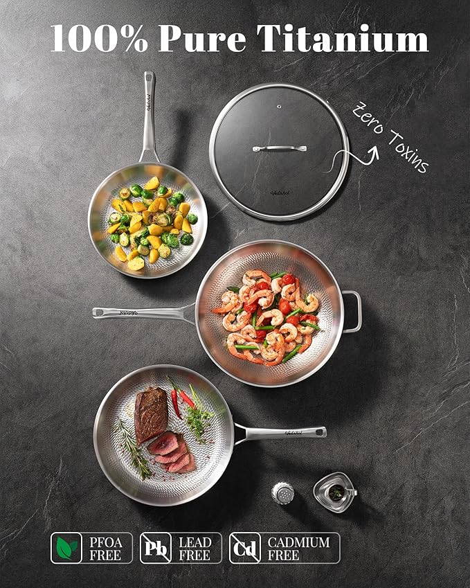 Wok de Titanio VEDNHOL 33 cm Antiadherente miniatura 2