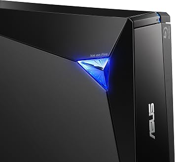 ASUS Powerful Blu-ray Drive with 16x Writing Speed and USB 3.0 for Both Mac/PC Optical Drive BW-16D1X-U