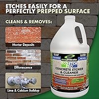 Vista 4 de eco-etch Pro hormigón Etcher & Limpiador, 1 gal