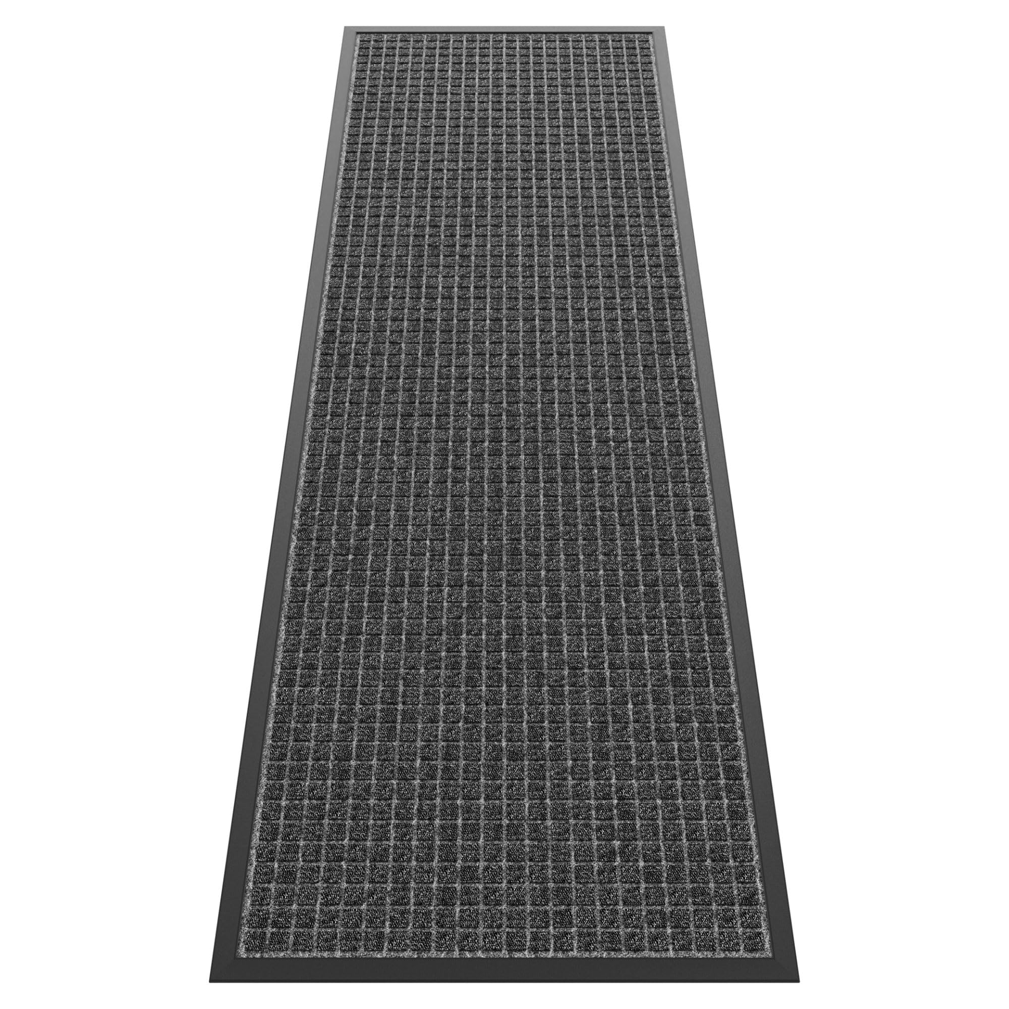 HOMEK Sturdy Front Door Mat Outside Entrance, 6' x 2' All-Season All-Weather Doormat Waterproof, Stain and Fade Resistant, Natural Rubber Indoor