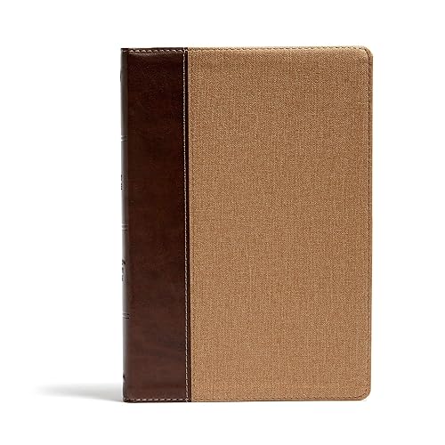 KJV Rainbow Study Bible, Brown/Tan LeatherTouch, Black Letter, Pure Cambridge Text, Color Coded, Bible Study Helps, Reading Plans, Full-Color Maps, Easy to Read Bible MCM Type - Holman Bible Publishers