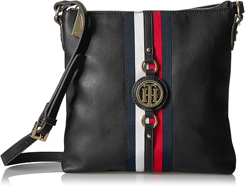 Miniatura 7 de Tommy Hilfiger Bandolera Jaden Plus para mujer Oro Bandolera Jaden Plus negro, (Black Polyvinyl Chloride), Negro Tonal, Negro Tonal 1, negro