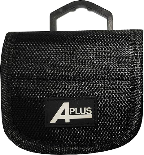 Miniatura 2 de 1 funda de nailon Aplus para 4 fundas de cinturón de batería 18650, estilo correa (pilas no incluidas) (se adapta a Samsung 25r, LG HE2 HG2, Sony