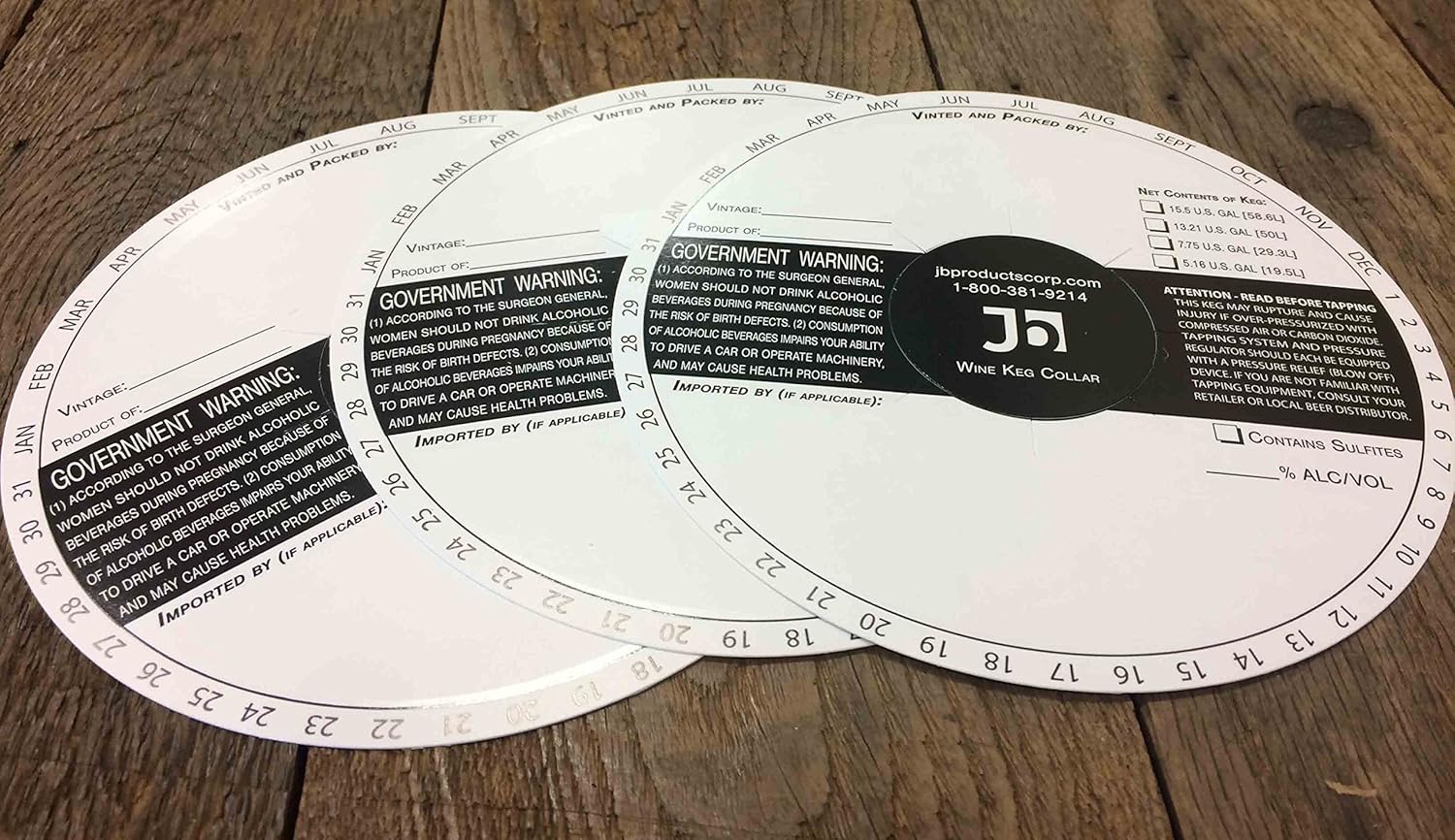 STOCK WINE KEG COLLAR (PACK 250)