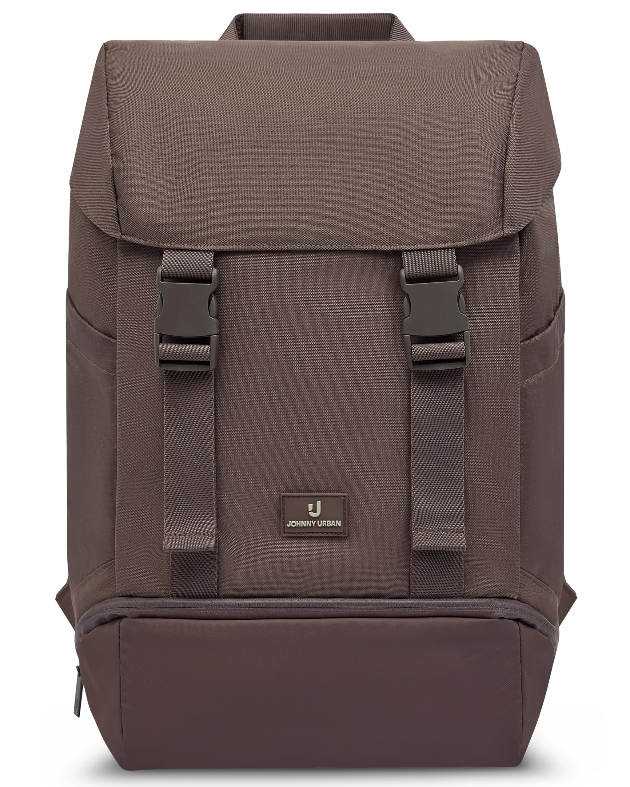 Johnny Urban Rucksack Damen & Herren Braun - Nico - Daypack mit 16 Zoll Laptopfach - Tagesrucksack 17 Liter für Arbeit, Schule, Uni, Travel - Wasserabweisend
