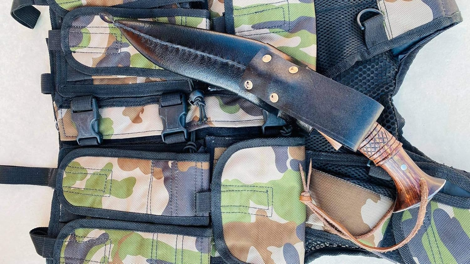 Kukri Supplier - 10" Blade Rust Free Full Tang Village Sirupate Khukuri - Traditional Farmer Daily Work Machete Knives - Hand Forged at EGKH Factory Outlet in Nepal
