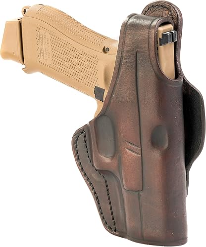 Miniatura 2 de 1791 GUNLEATHER Funda de piel para pistola de 3 vías OWB para diestros y pulgar  Compatible con Glock 17 19 22 23 32, Ruger SR9 SR22, Sig P225 P299,