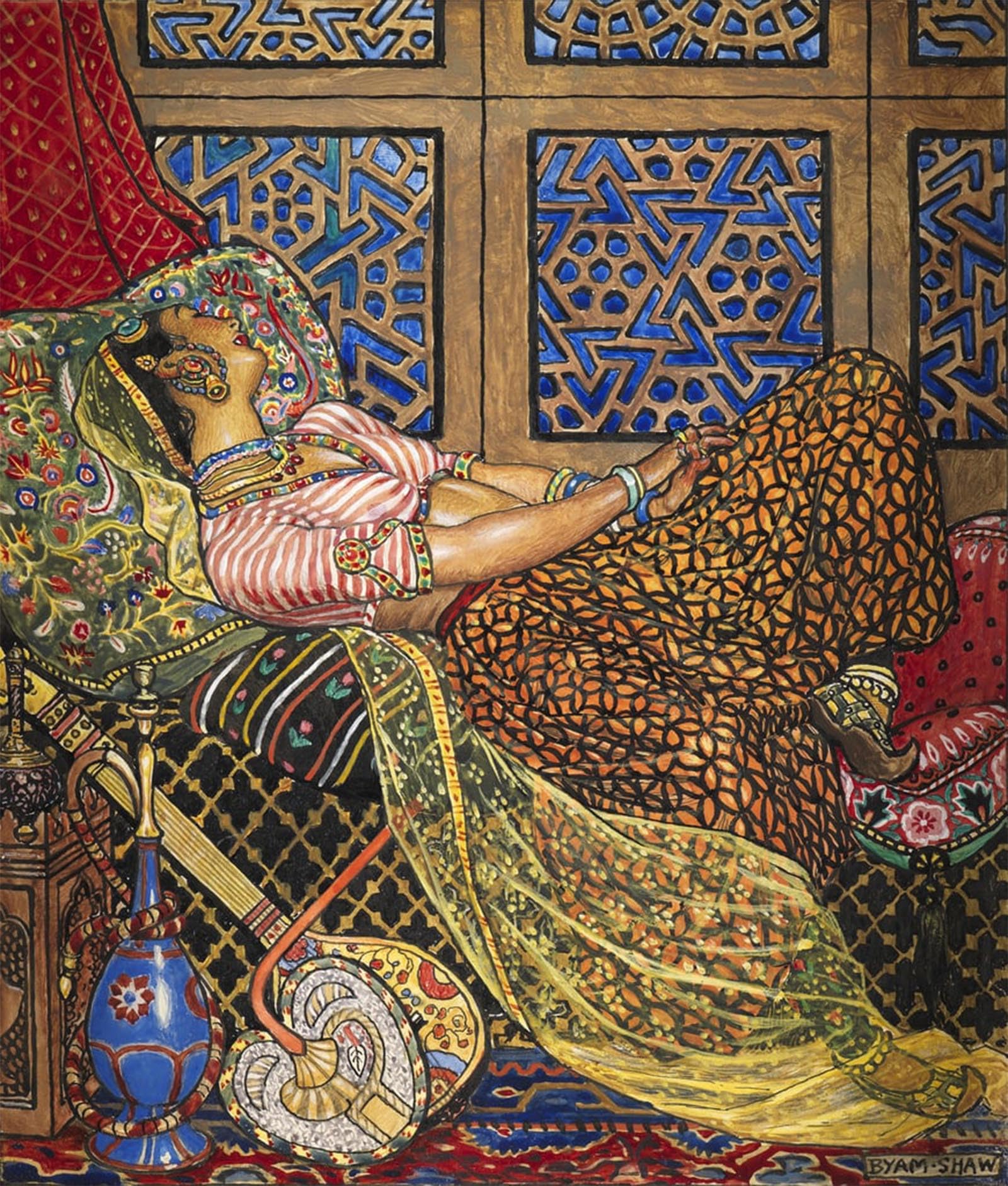 SERENDIPITP Abstract Painting Mural Print Picture Wall Decor Painting Zira in Captivity by Byam Liston Shaw Vintage Wall Artwork for Home Decor 60x90cm