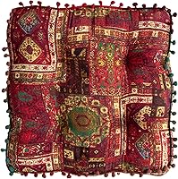 Vista 18 de Cojín redondo grueso para sofá, meditación, sala de estar, ventana, balcón, decoración (15.7 pulgadas, gris)