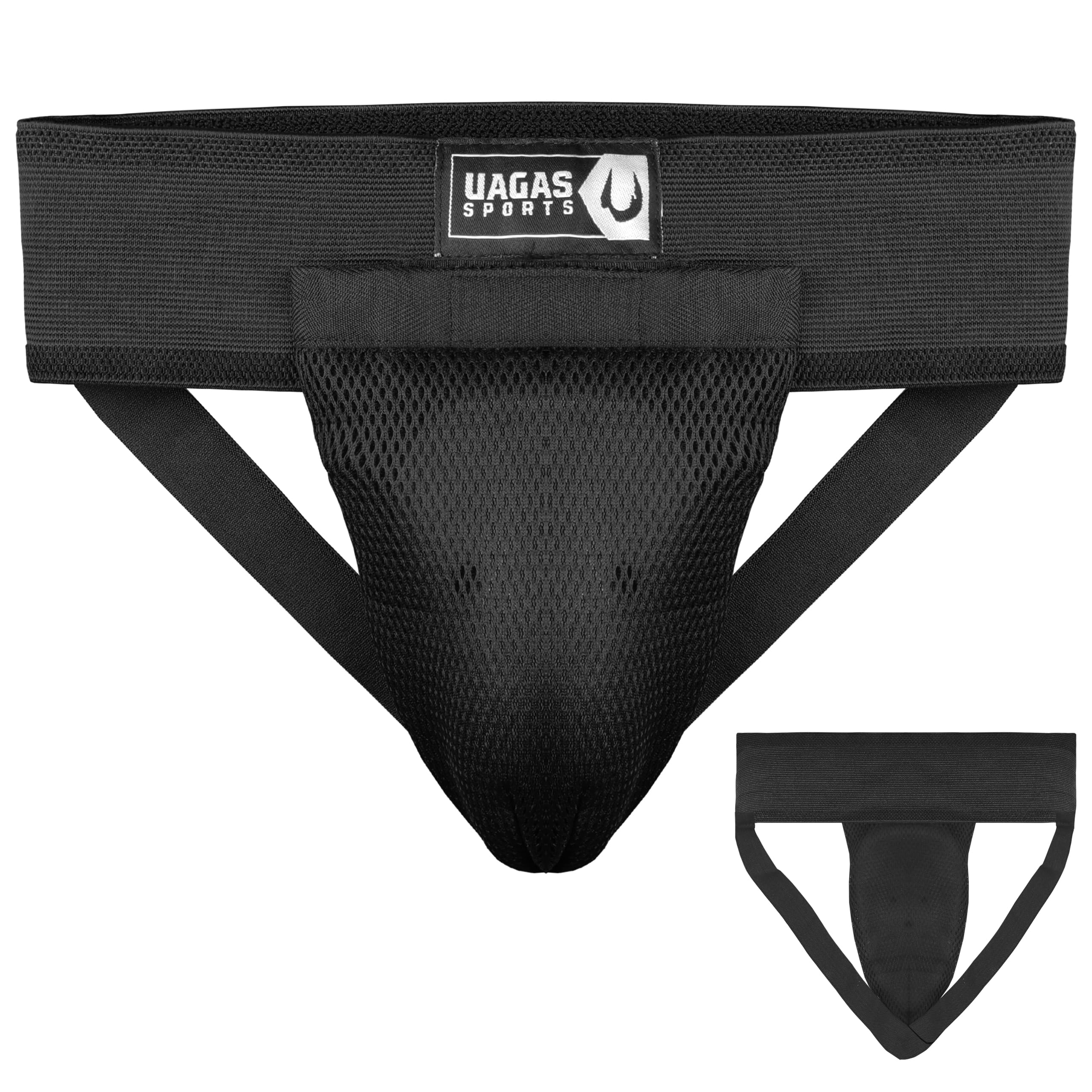 Groin Guard Cup Men, Boxing Kickboxing MMA Muay Thai Sparring Groin Protector, Ventilated Adjustable, Jockstrap Taekwondo, Underwear Jiu Jitsu BJJ Protection, Boys Youth