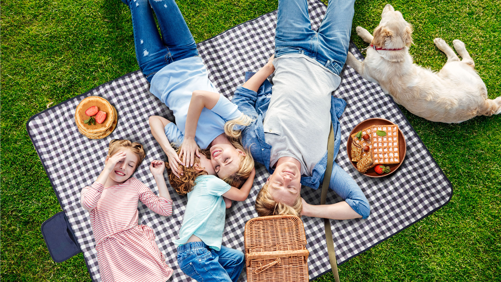 Manta De Picnic Impermeable LIVEHITOP – 200x200 Cm, Extra Grande, Antiarena, Plegable Con Asa, Para Playa Y Camping