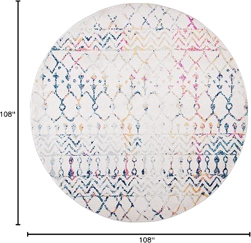 Miniatura 74 de SAFAVIEH - Alfombra de la colección Tulum, modelo TUL270C, diseño marroquí bohemio desgastado, no suelta pelusa y fácil de limpiar, ideal para sala