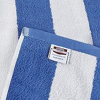 Vista 90 de Utopia Towels 4 Pack Cabana Stripe Beach Towel, 30 by 60 Inches, Oversized 100% Ring Spun Cotton Pool Towels, Highly Absorbent Quick Dry Bath Towels