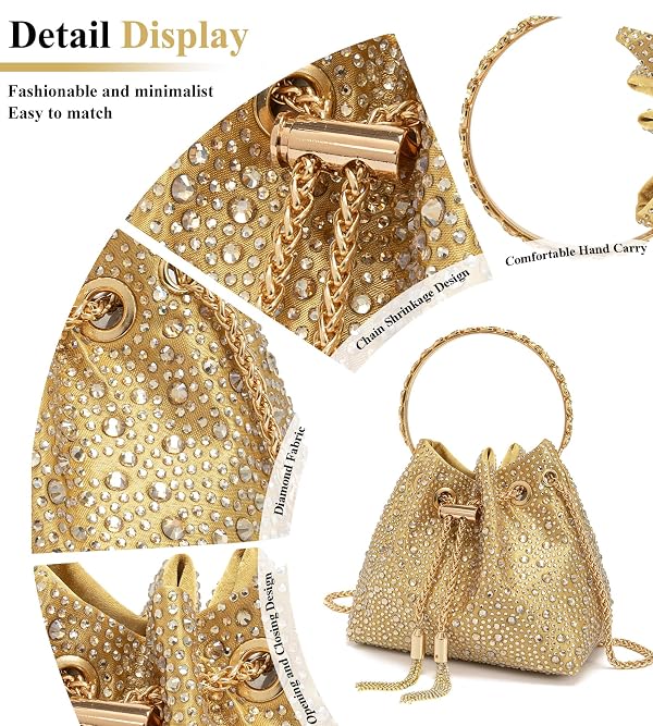 Sweetovo Rhinestone Evening Bag for Women Sparkly Colorful Clutch Purses by Sweetovo - Used condition - Image 7