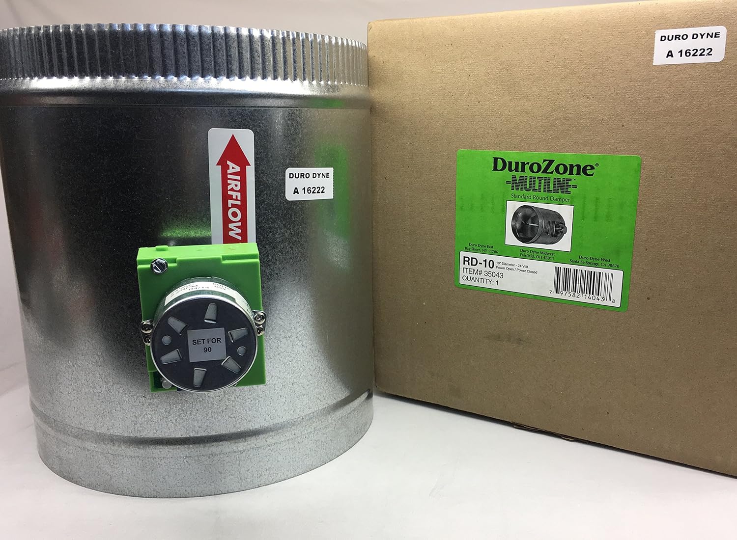 DuroZone Power Open/Power Close Mechanical Three Wire Damper 5