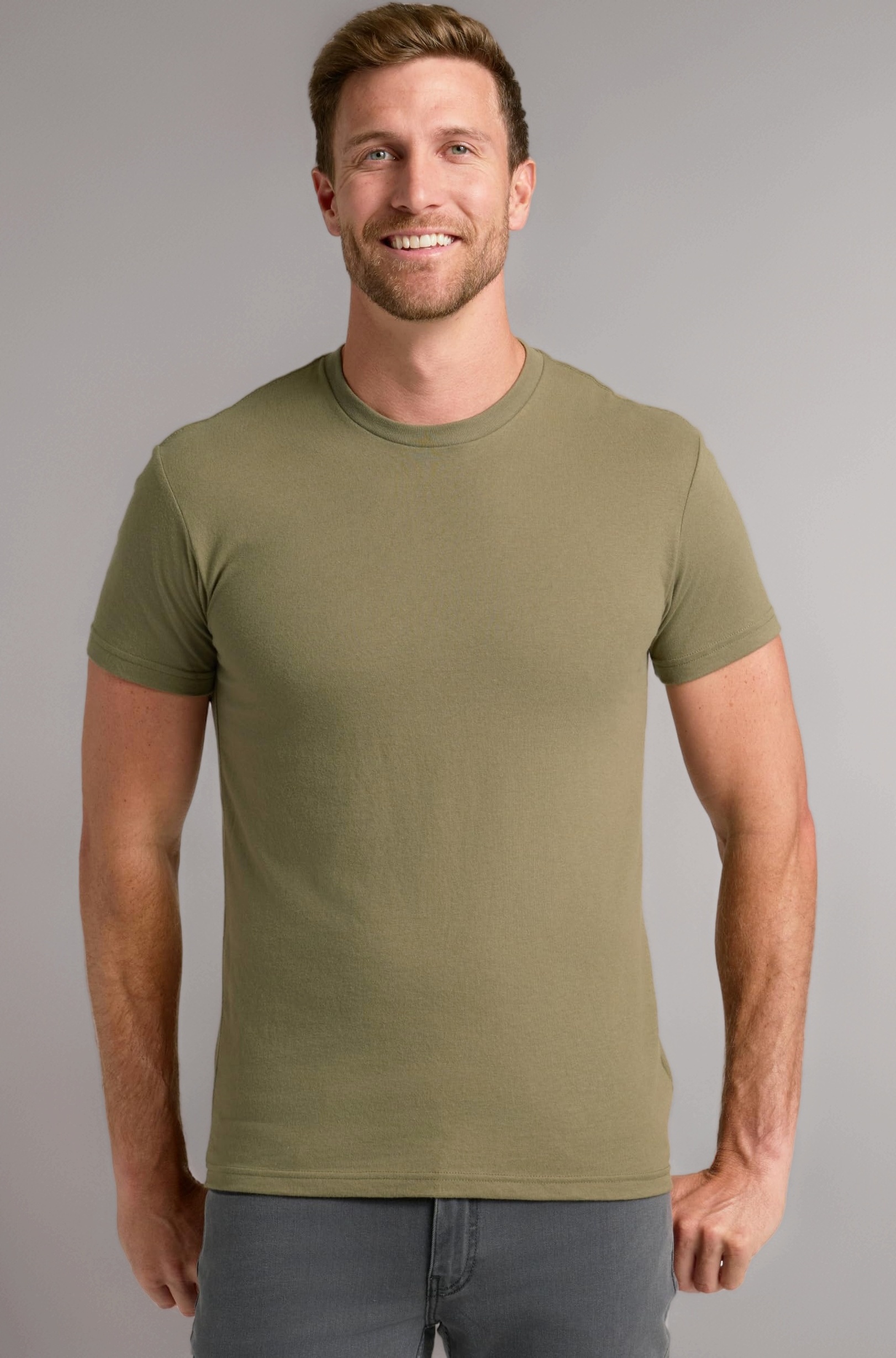 True Classic Men's Cotton Blend Round Neck T-Shirt, Half Sleeve, Black