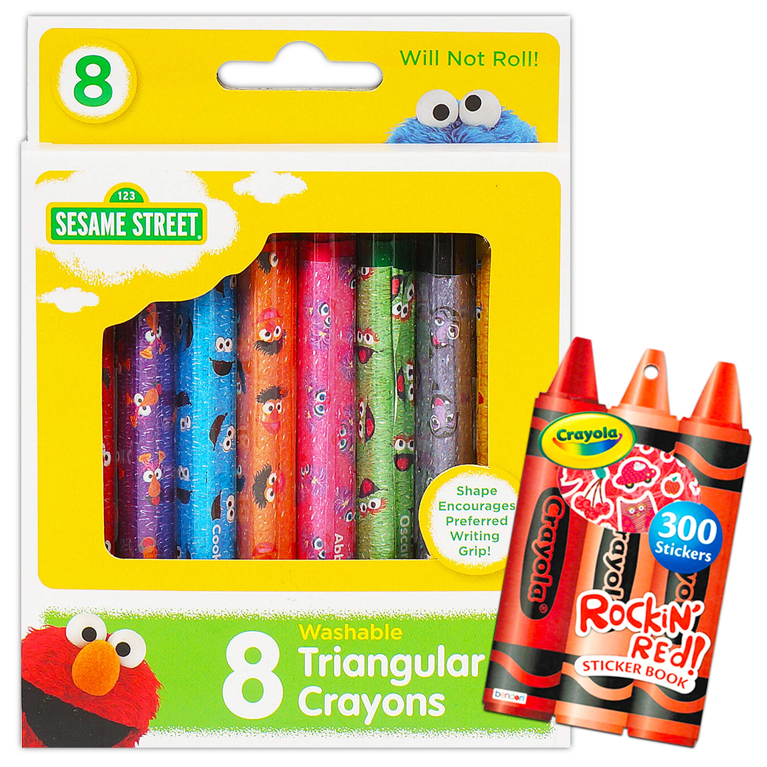 Buy Sesame Street Elmo Ultimate Jumbo Crayon Set for Toddlers Kids