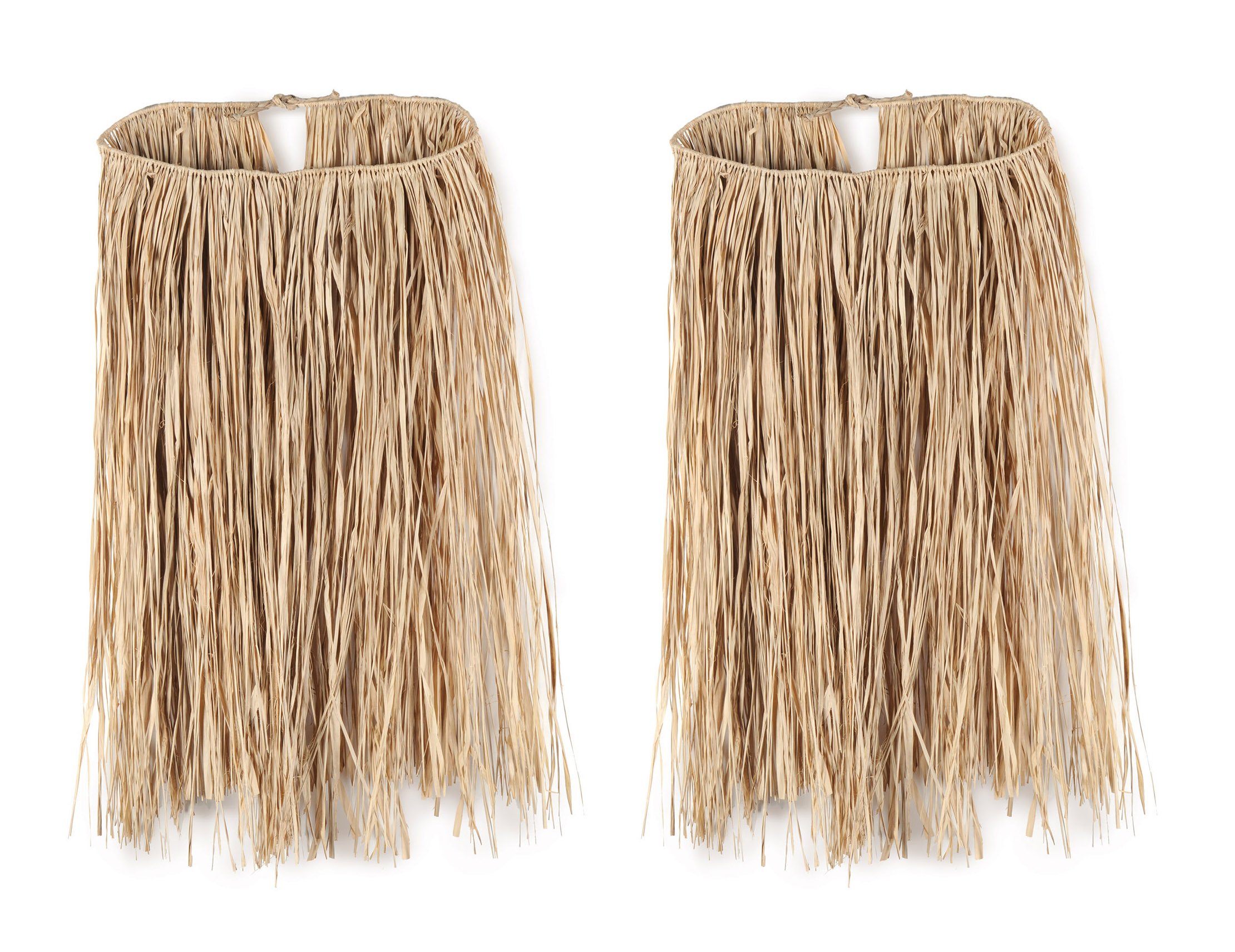 Beistle S50433NAZ2 Hula Skirts, Raffia, Natural