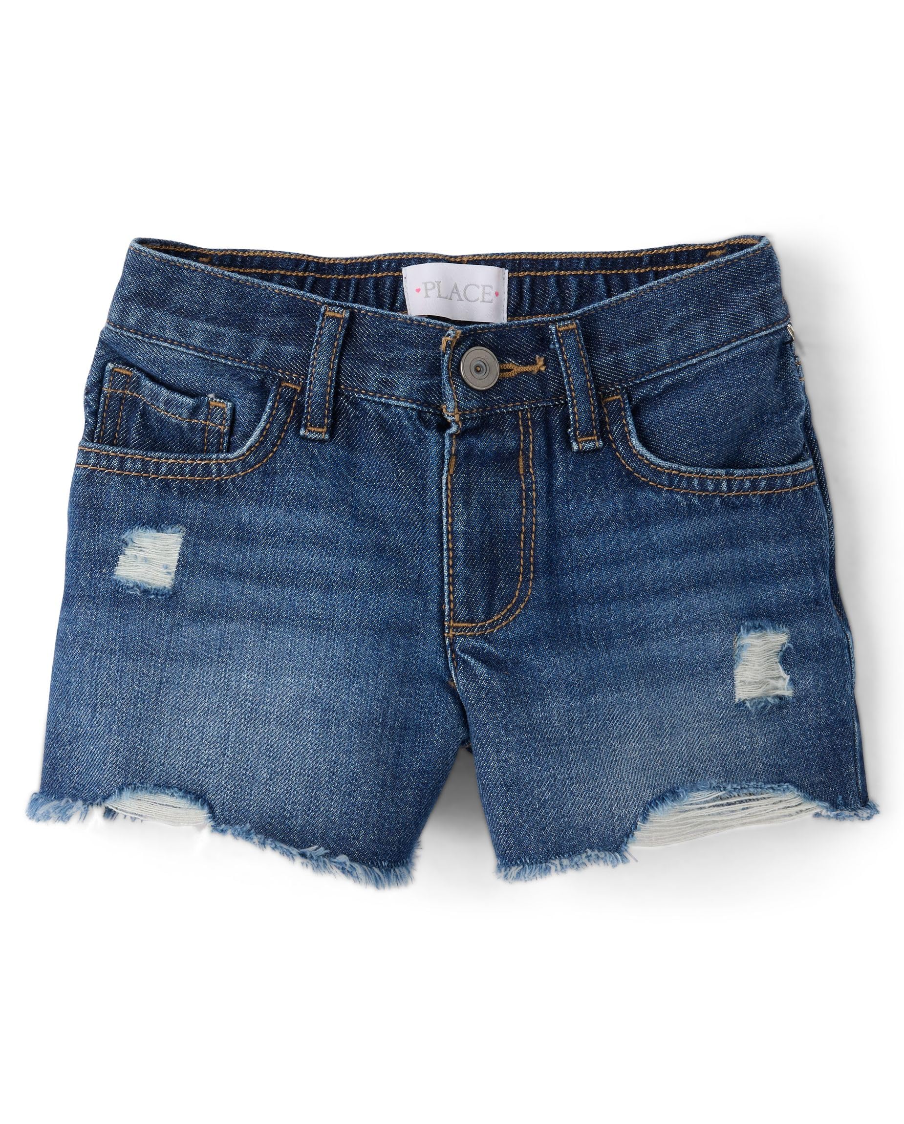 The Children's Place Girls Denim Shortie Shorts