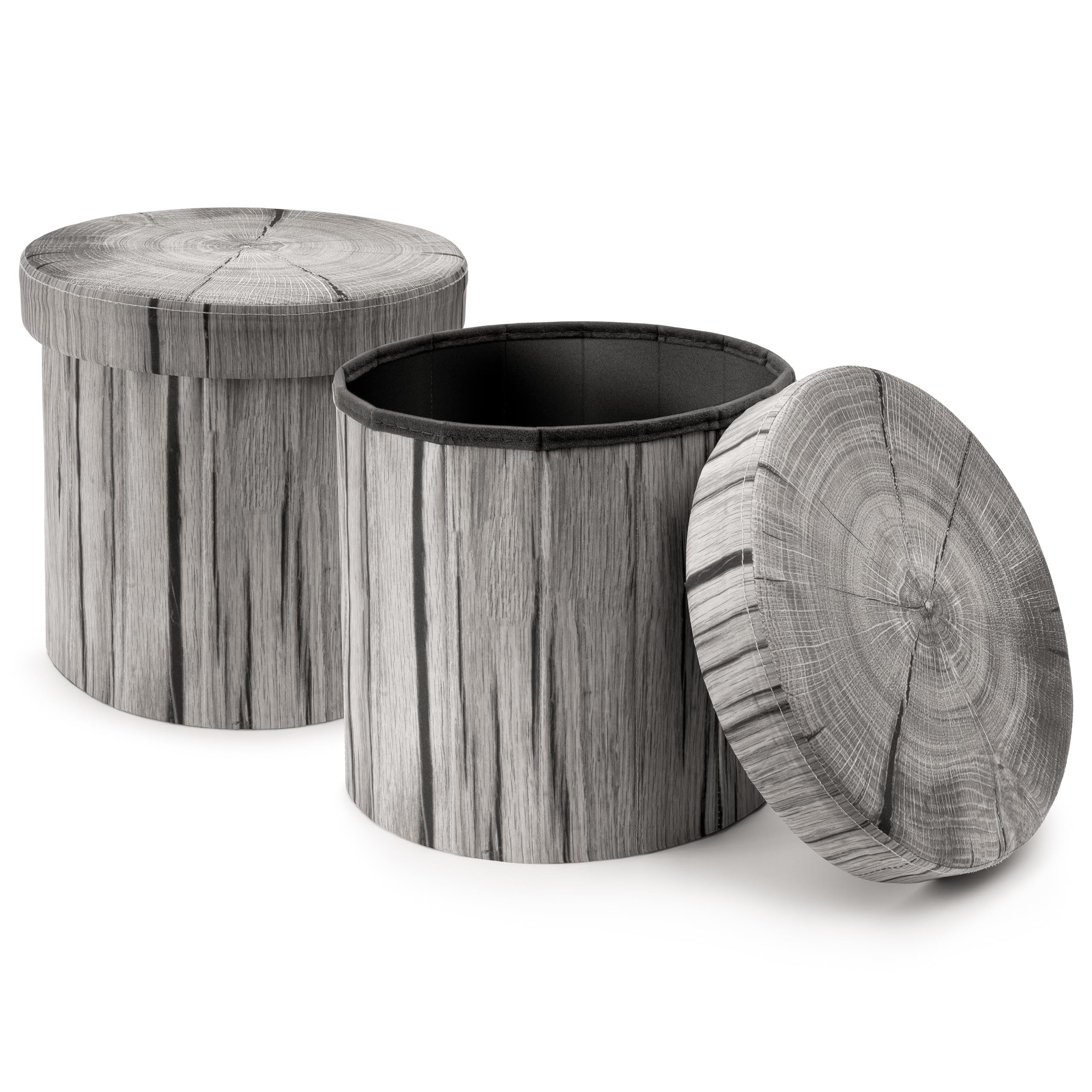 Amazon.com: Sorbus Tree Stump Stool, Storage Ottoman 15 Inch Fake