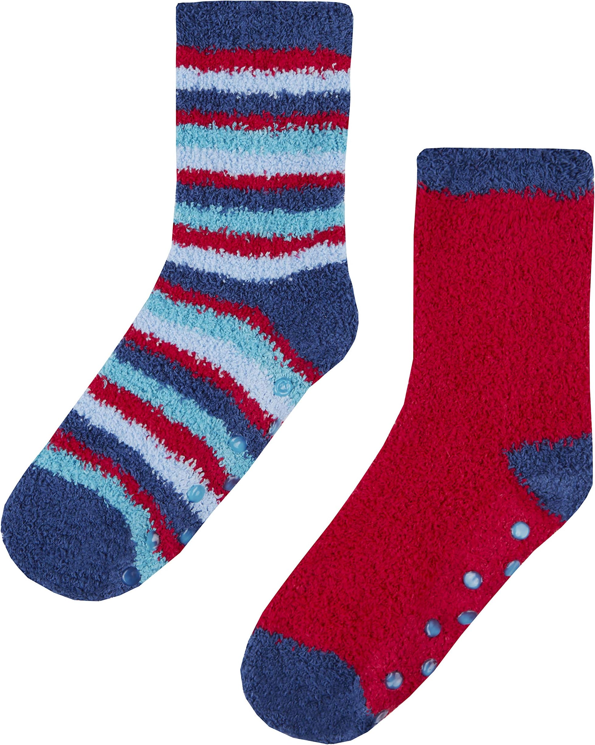 Street Essentials Boys 2 Pack Supersoft Slipper Socks