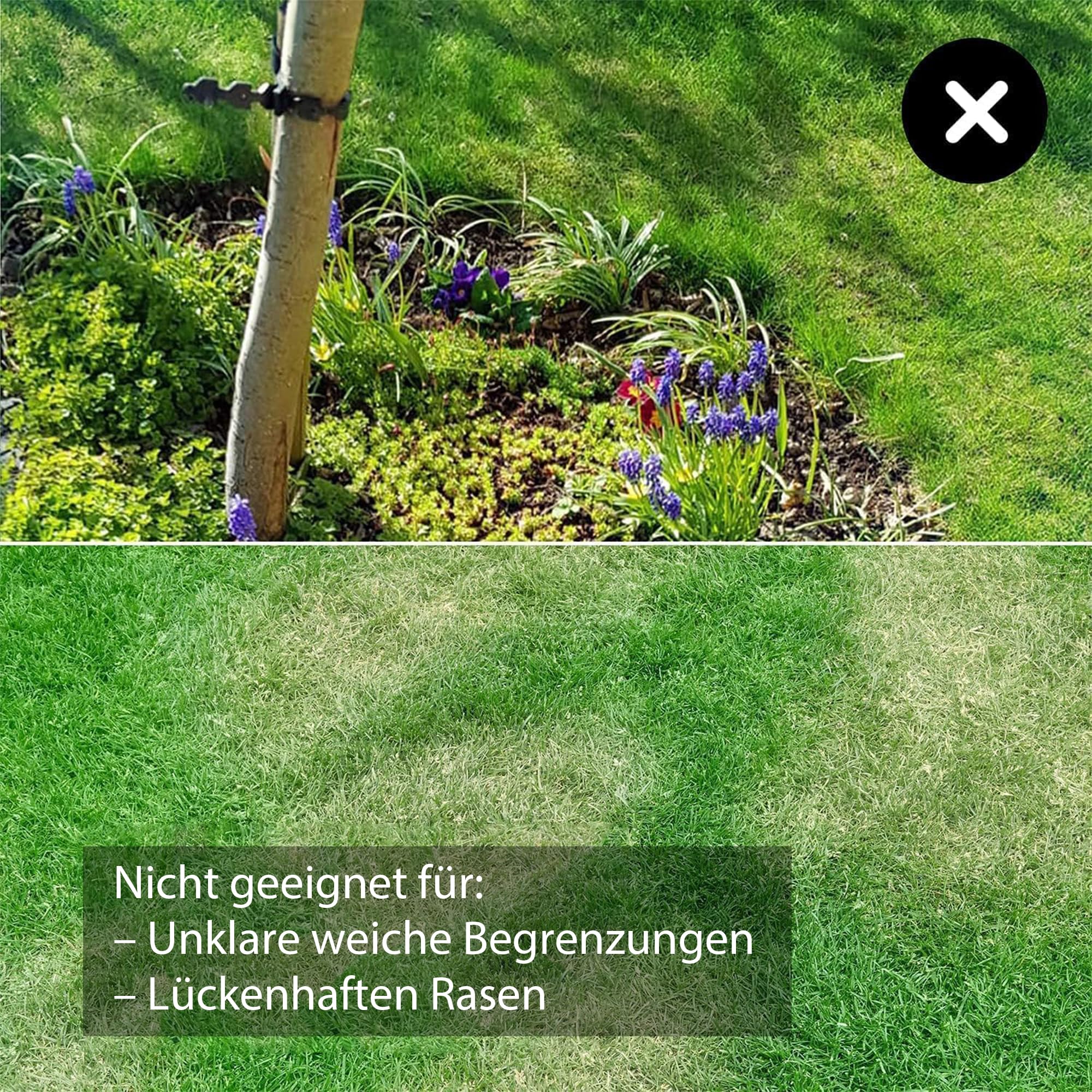 Lawnmaster OcuMow Mähroboter ohne Begrenzungskabel KI-gestützte visuelle Navigation Für 150 m² Hindernisvermeidung & geräuscharm