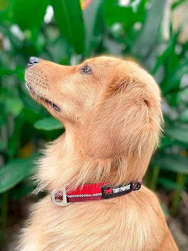 Miniatura 8 de Tuff Pupper Collar de perro resistente  Collar resistente para perro  Collar reflectante para perro con clip de correa de aluminio en D  Accesorio