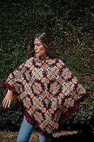 Vista 11 de Ponchos for Women, Alpaca Wool, Ponchos Adult, Poncho Sweater Women, Womens Poncho, Blue shawls and wraps