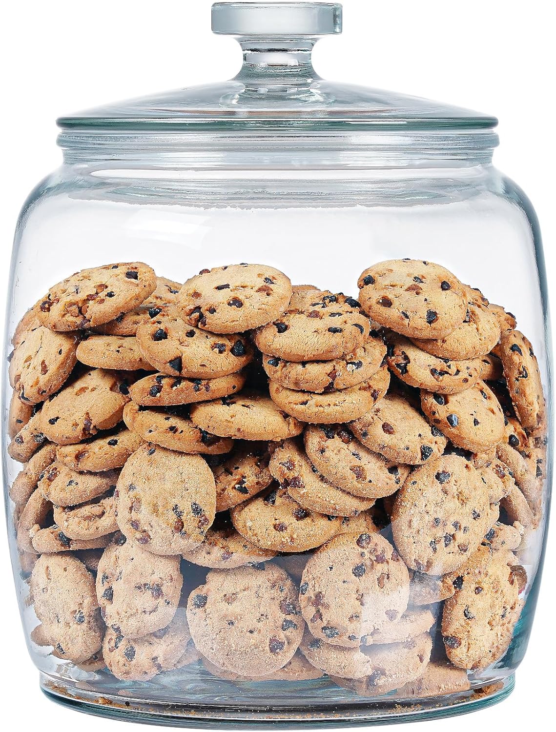 2.5 Gallon Glass Jars with Lids, Large Cookie Jars with Wide Opening, 1 Pack Glass Storage Jars with Lids for Kitchen, Great for Storage Flour, Rice, Sugar, Pasta, Candy