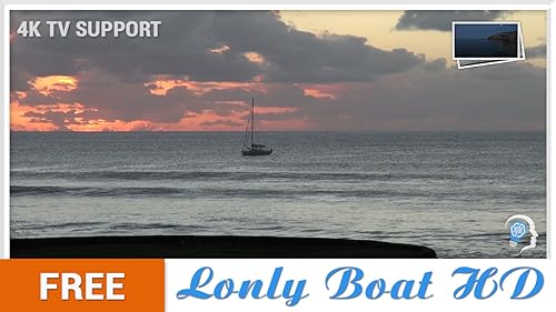 barco solitário gratuito HD - decore seu quarto com belas paisagens na sua TV HDR 4K, TV 8K e dispos