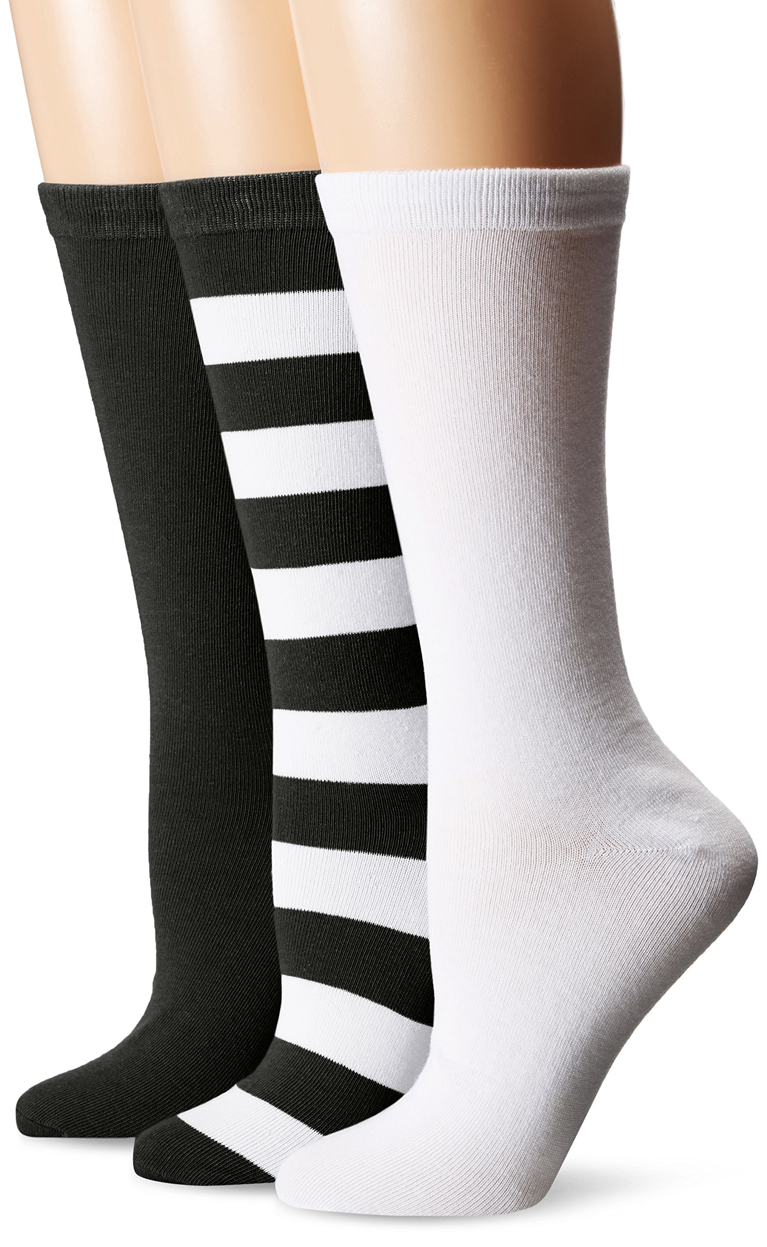 MUK LUKSWomen's Game Day Sport Crew Socks (Pack of Three Pairs)