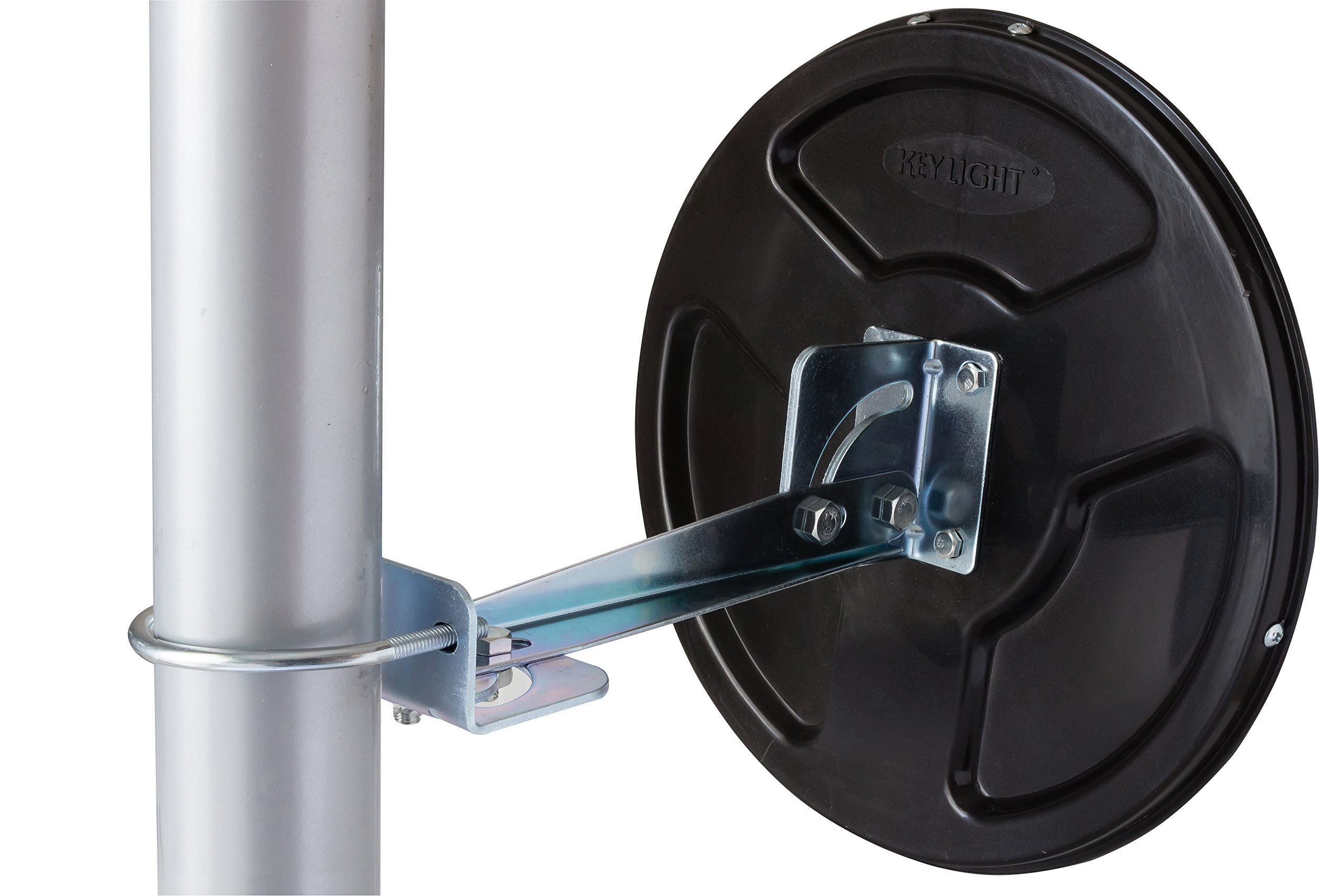 Arregui Miroir Convexe de sécurité et surveillance de 30 cm de diamètre, noir