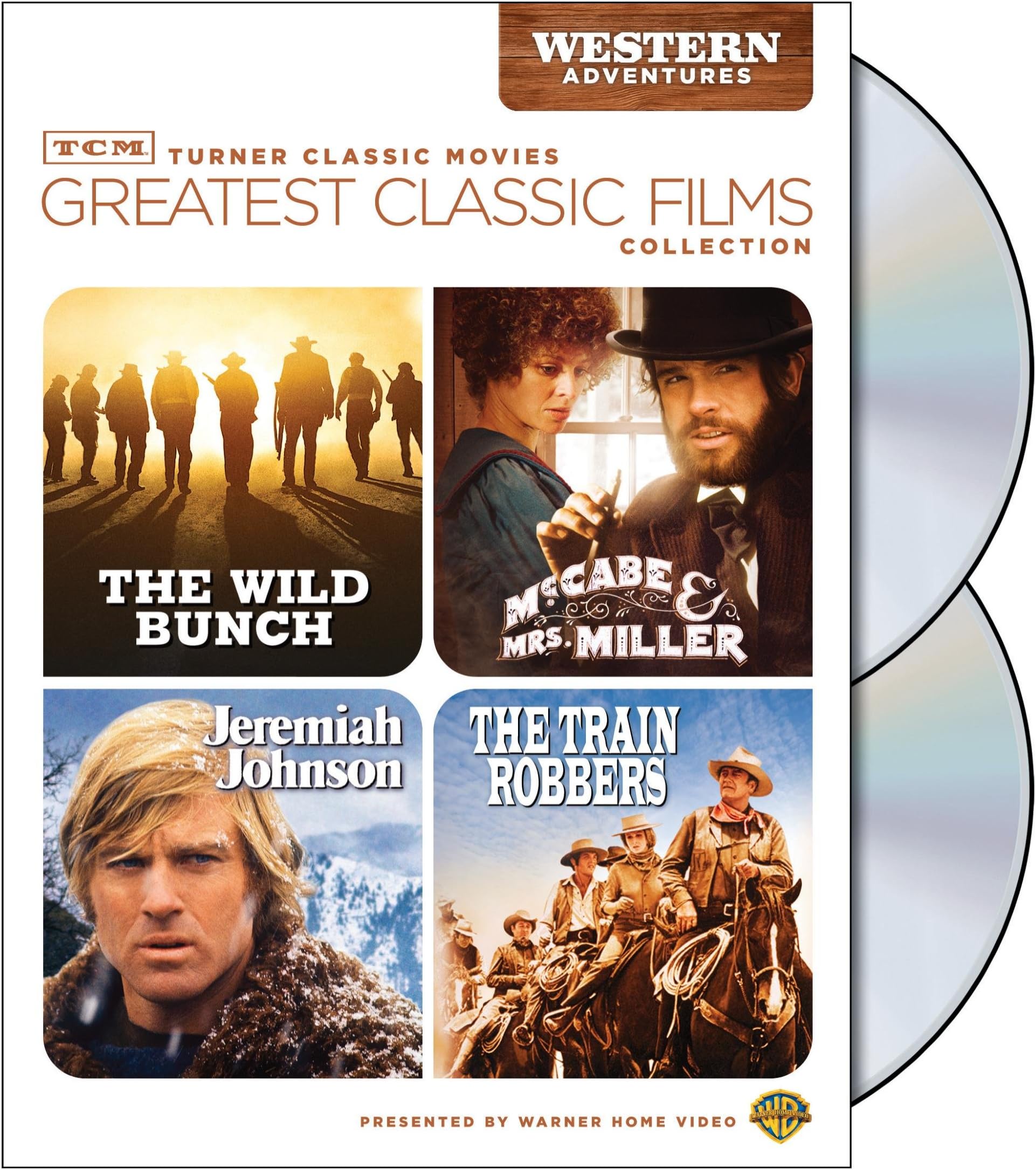 TCM Greatest Classic Films Collection: Western Adventures (The Wild Bunch / McCabe & Mrs. Miller / Jeremiah Johnson / The Train Robbers)