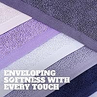 Vista 3 de Toallas de mano de algodón White Classic Wealuxe - Suaves y ligeras - 16x27 pulgadas - 12 unidades - Multi