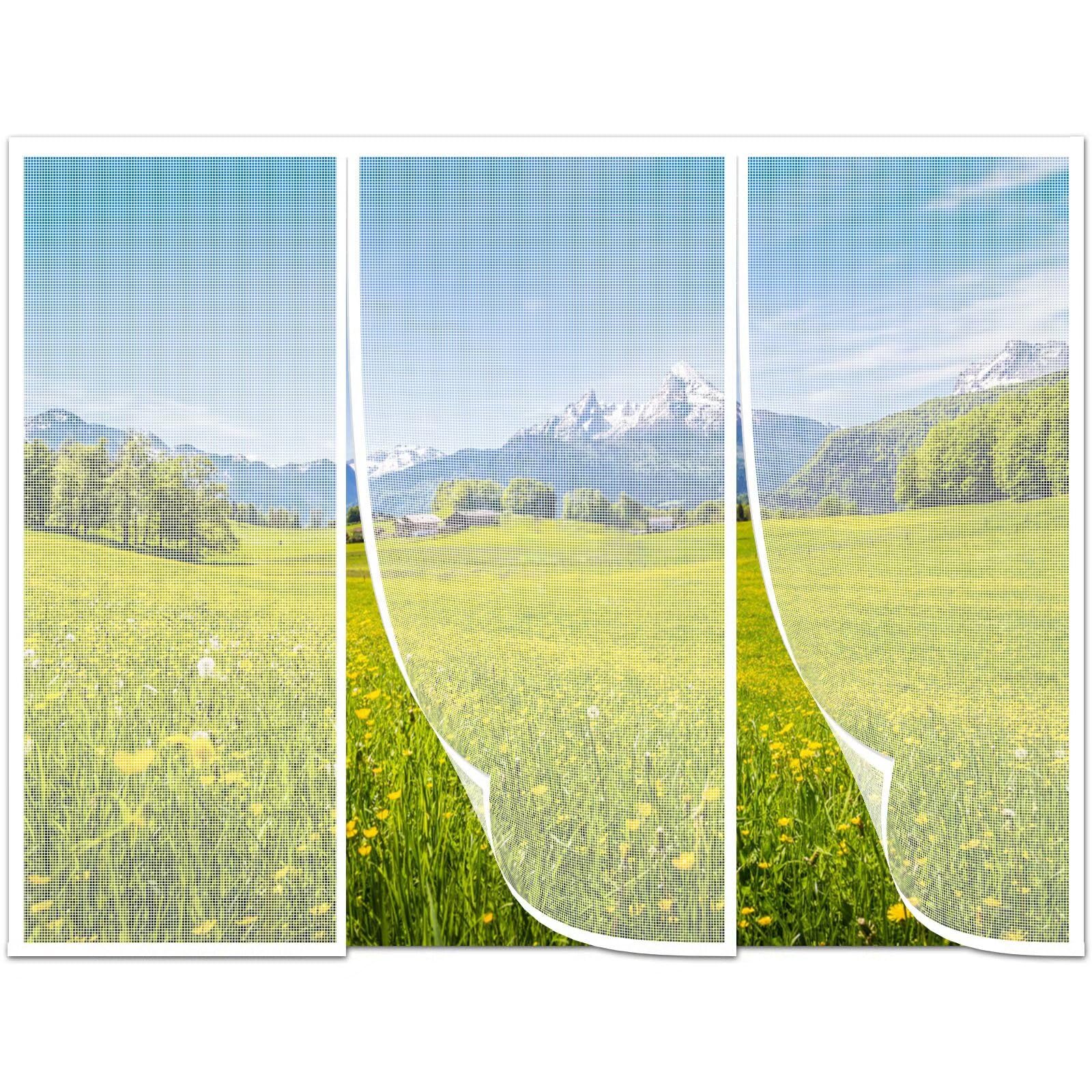 Acjsdgl White Insect Door Screen,155X200cm Keep Insects Out Mosquito Door Screen Easy To Install For Balcony Sliding Living Room Children's Room,