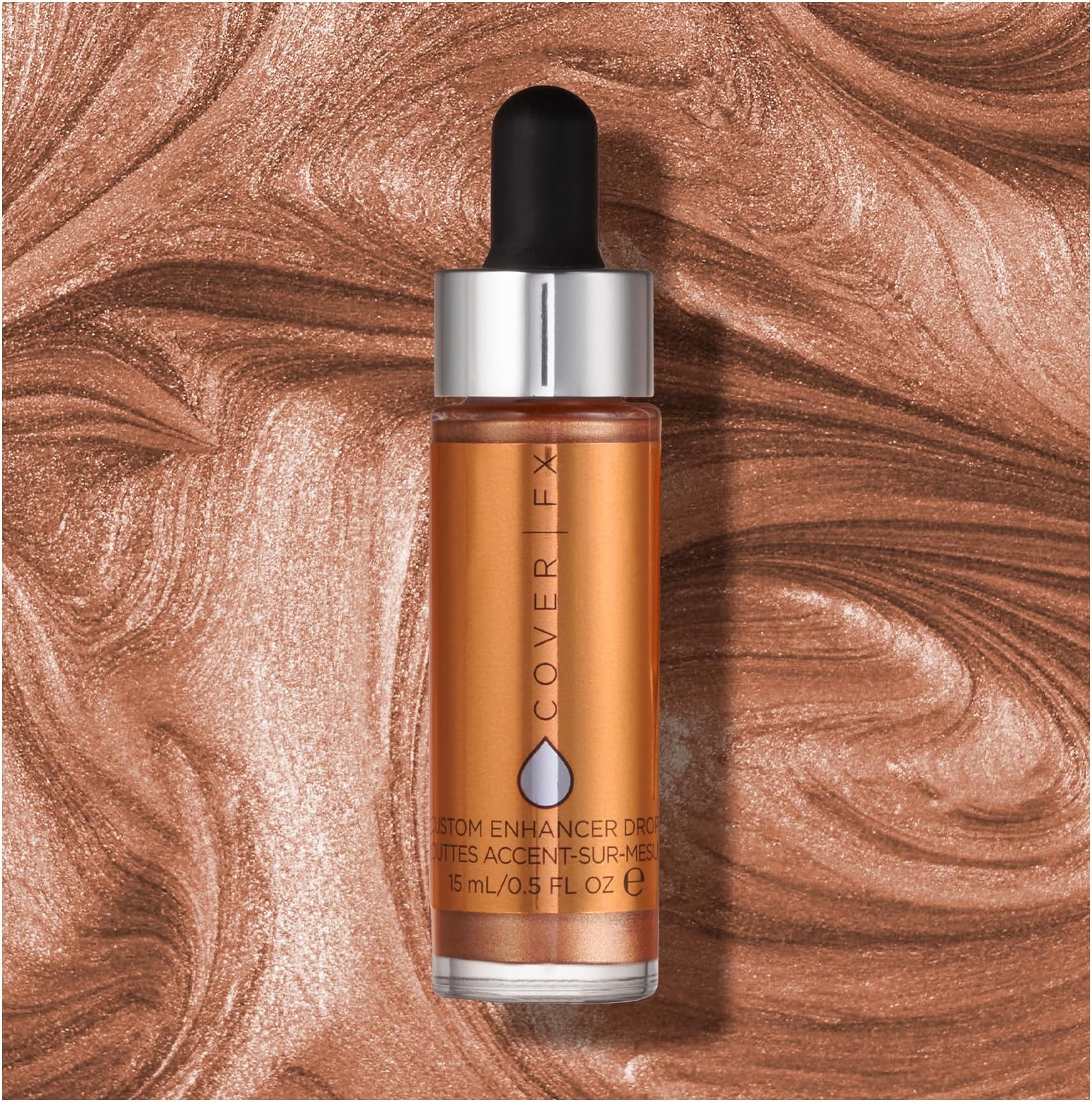 Cover FX Custom Enhancer Drops, Sunkissed, 0.5 Oz.