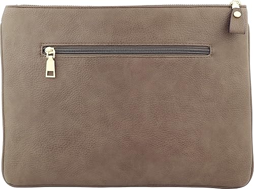 Miniatura 3 de B BRENTANO Bolsa de embrague vegana en relieve de gran