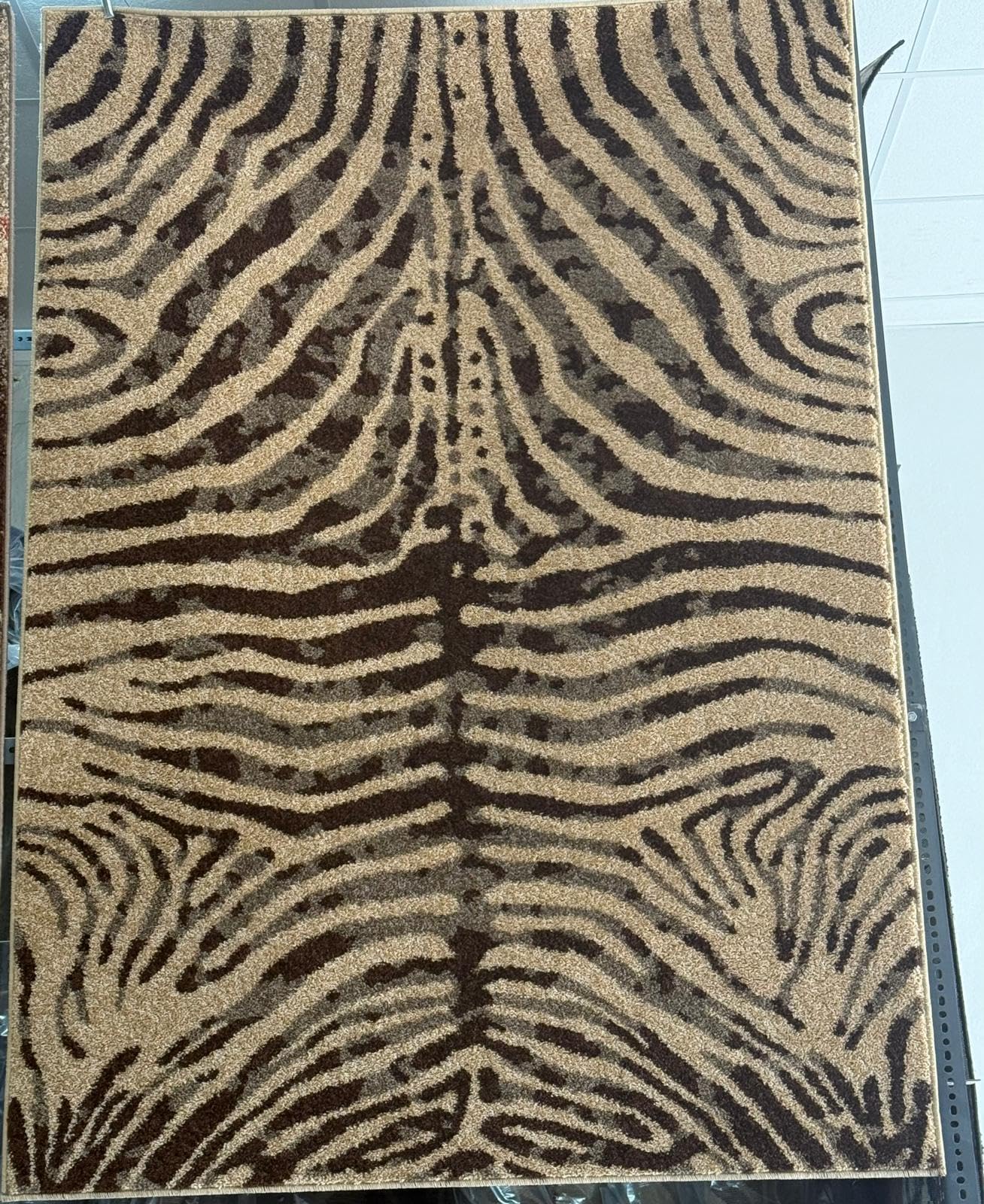 Tappeto da soggiorno Zebra - Tappeto grande per soggiorno o camera da letto | con motivo Zebra | Made in Spagna con polipropilene Frisse