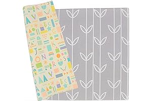 Parklon Original One-Piece Play Mat - Large, Sea Petals - Grey (82''x55'')
