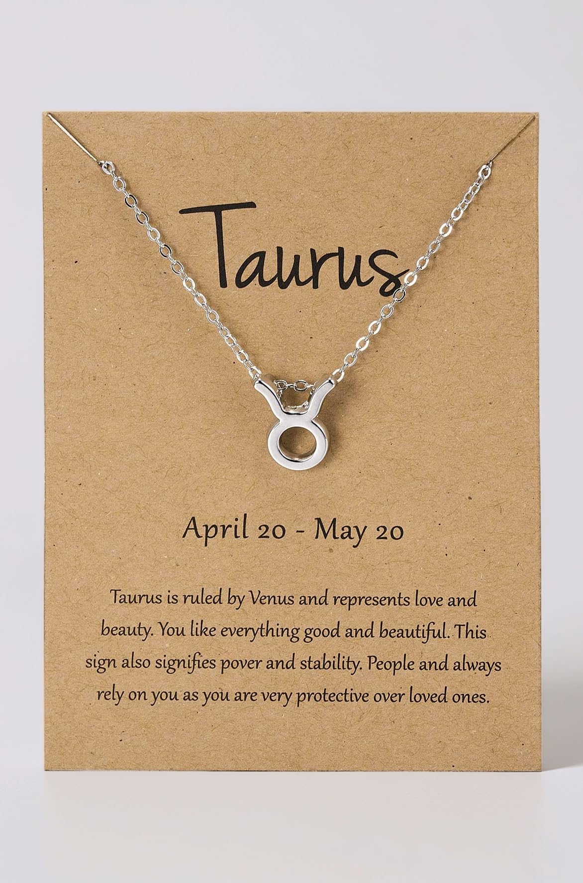 pendant zodiac card star sign necklace for women and girl