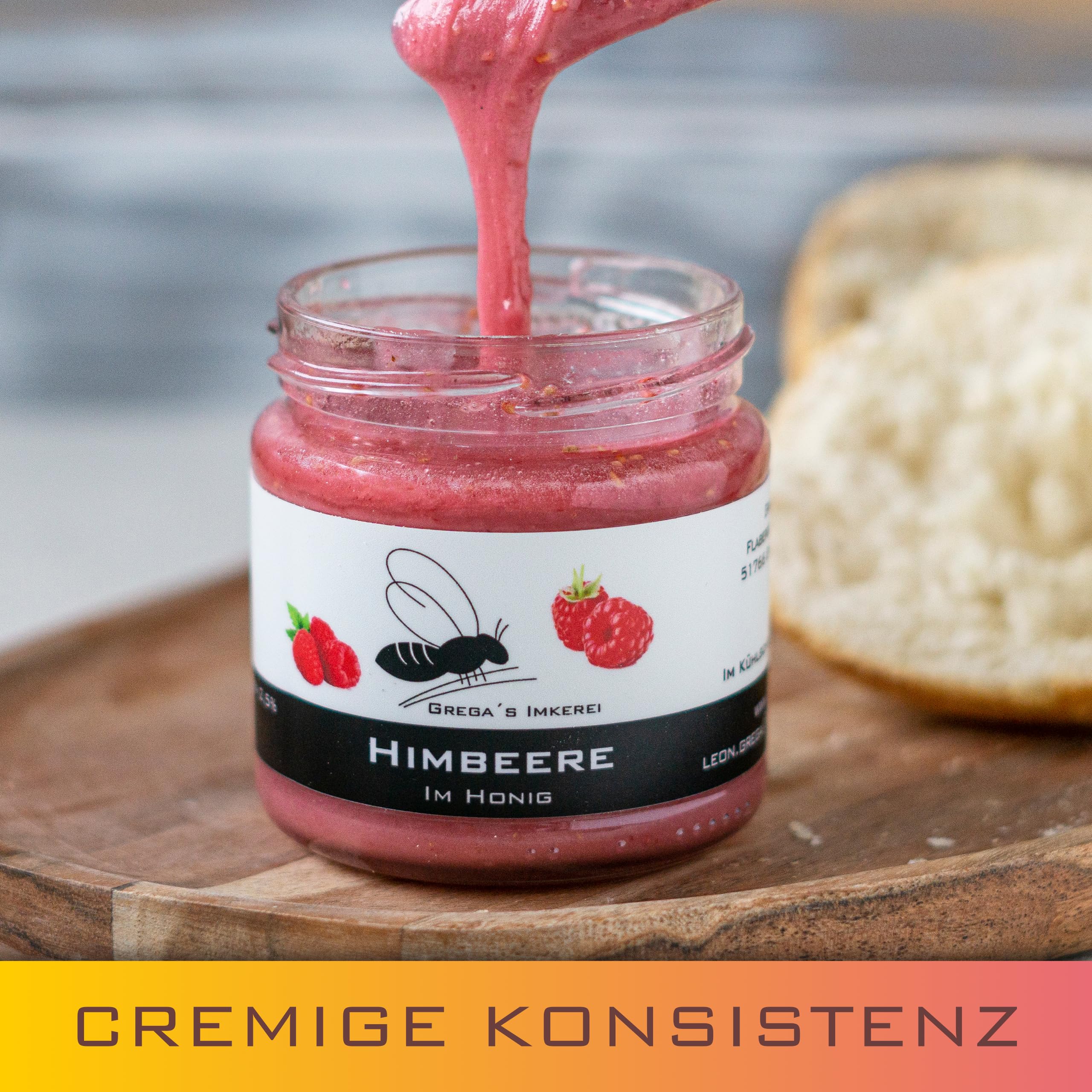 Gregas Imkerei 6er Box – Honigsüßer Brotaufstrich aus Familienimkerei mit Früchten & anderen Spezialitäten wie Lakritze, Vanille & Spirulina Blau verfeinert – Probier- & Geschenkset | 6x 250g