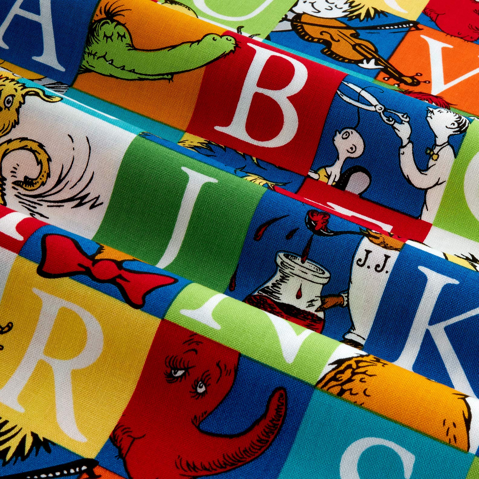 Dr. Seuss ABC Blocks Adventure, Fabric by the Yard - Image 3