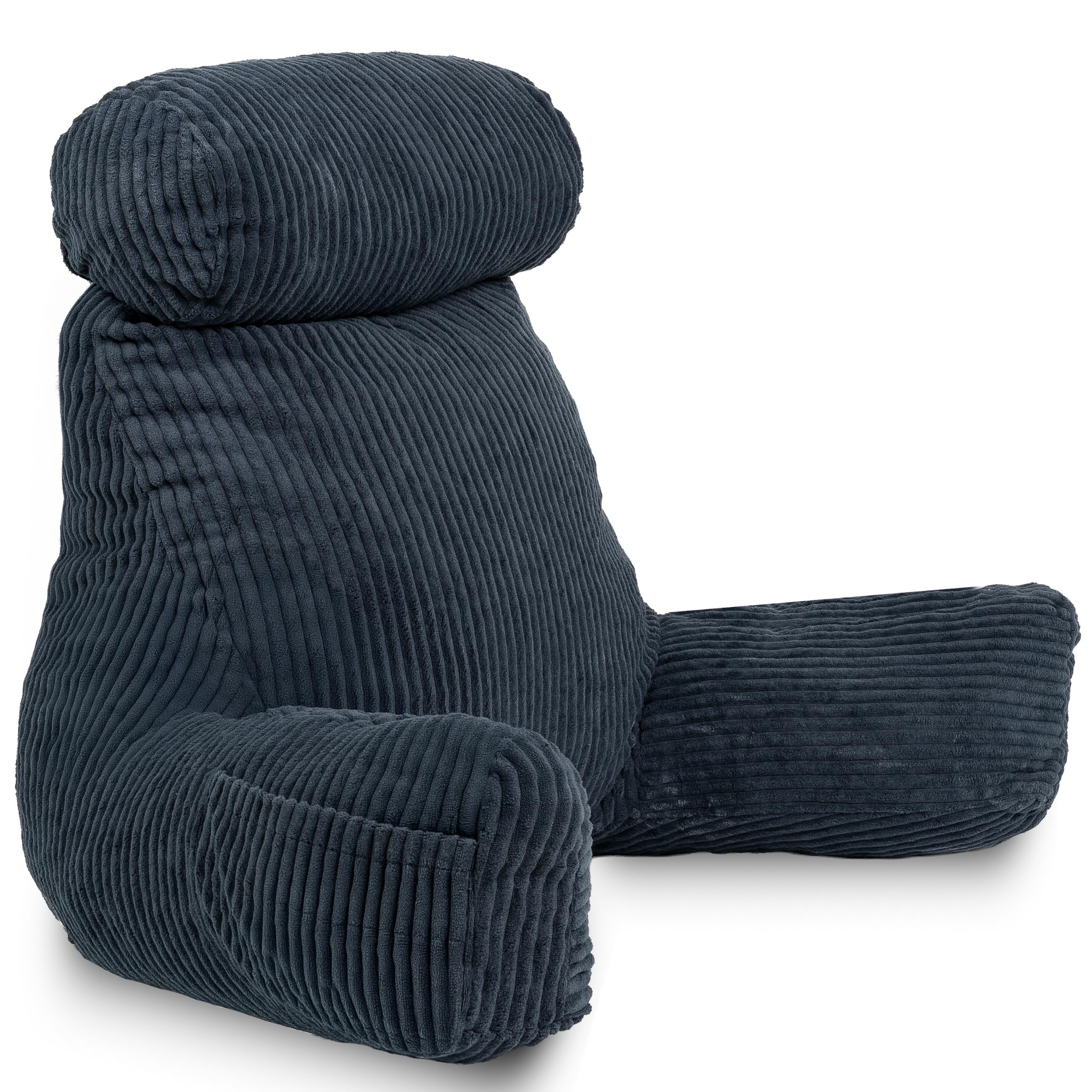 Bananair - Oreiller de Lecture Velours Côtelé - Soutien Dorsale Optimale - Housses Lavables - Fauteuil de Lecture Ergono