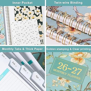 Monthly Planner 2026-2027 - Planner 2026-2027, Jul 2026 - Jun 2027, 9x11