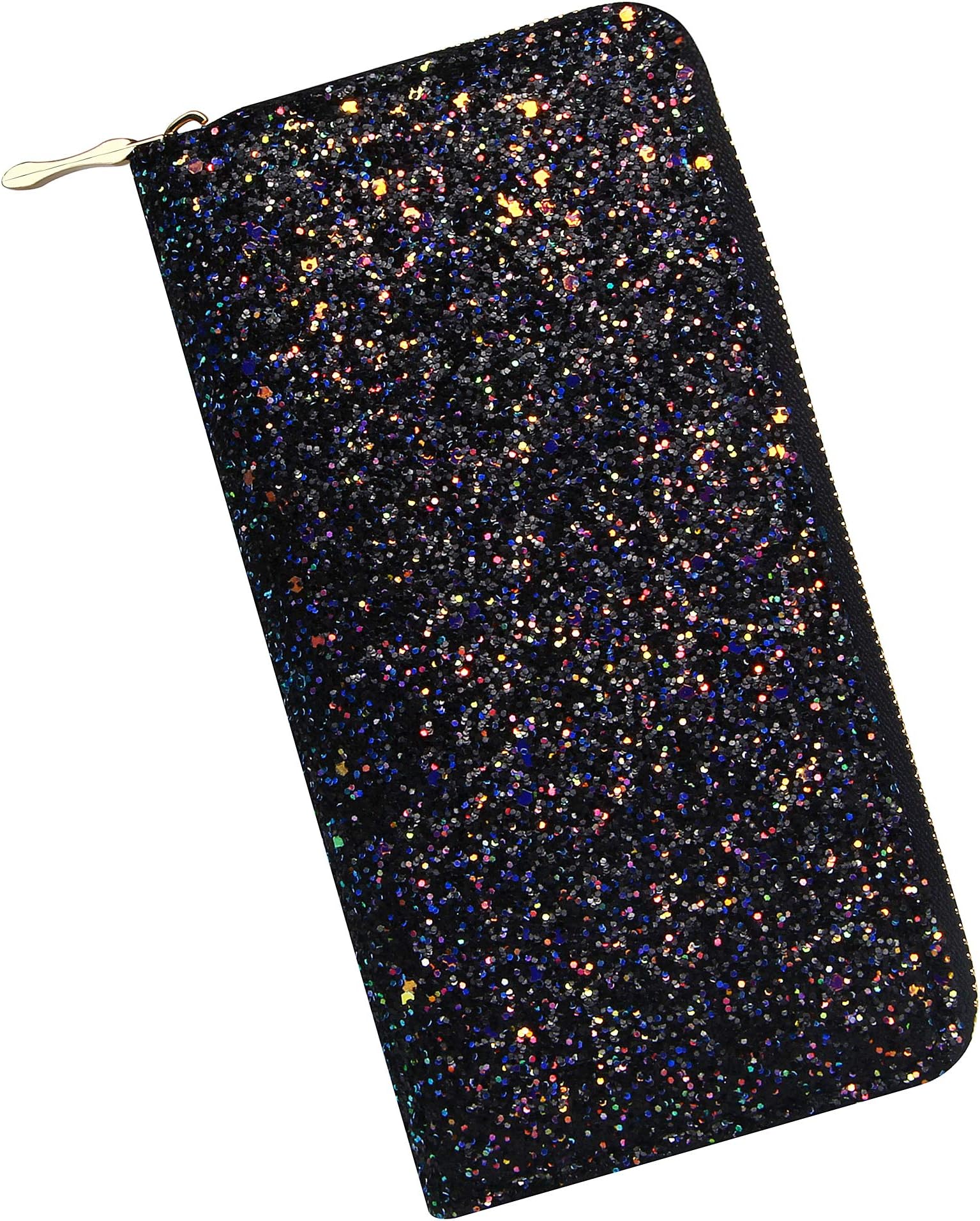 Glitter Wallet for Women Shiny Long Phone Clutch Purse Ladies Card Holder
