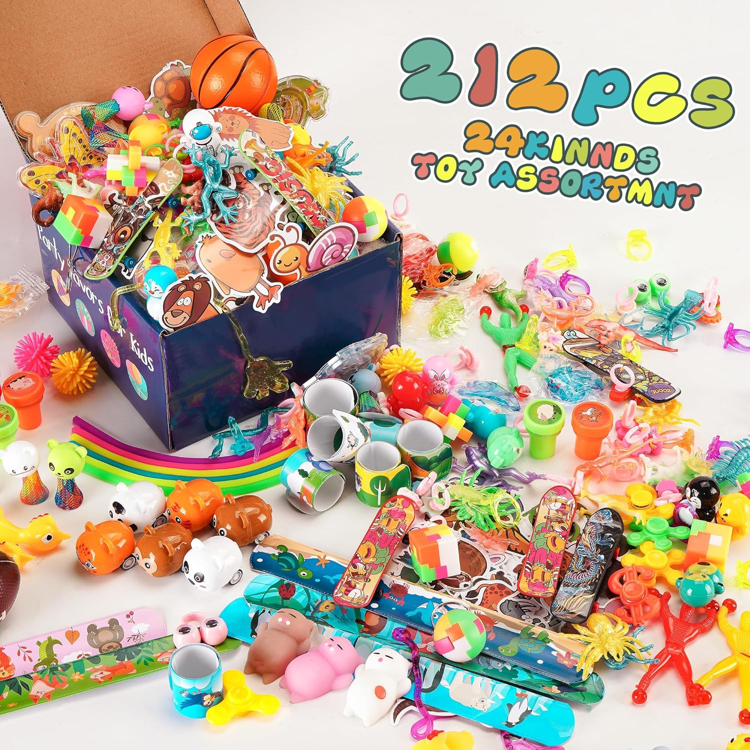 Party Favors for Kids 8-12, Goodie Bags Stuffers, Treasure Chest Prize Box Toys for Classroom Rewards, Birthday Pinata Fillers Christmas Stocking Stuffers Small Bulk Toys for Students School 4-8 3-5 - Image 3