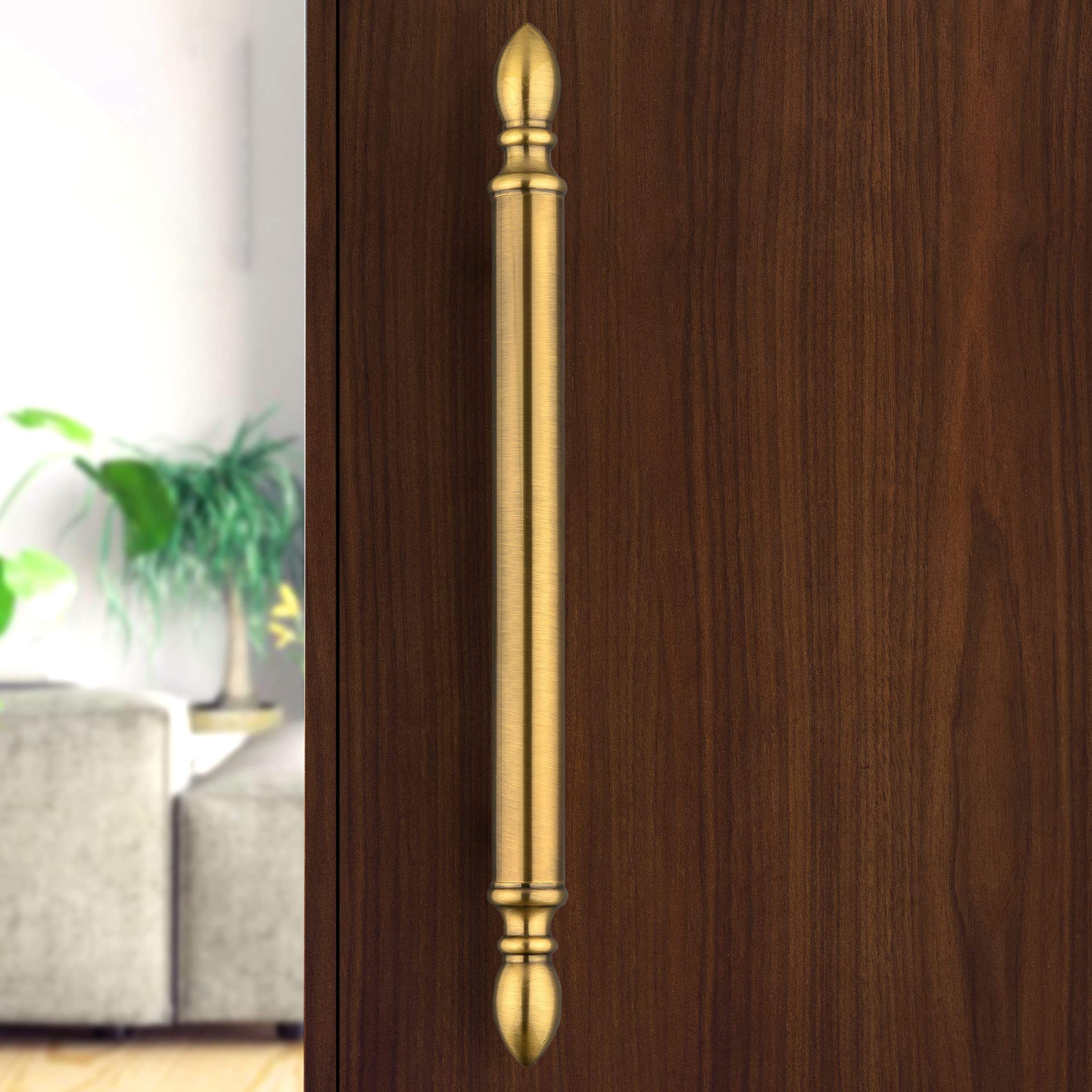 Plantex Altros Main Door Handle/14 Inch Door Handle for Main Door/Pull Push Antique Door Handle/Home & Door Decor/3 Years Warranty Pack of 1 (106, Brass Antique Finish) — Amazon image 3